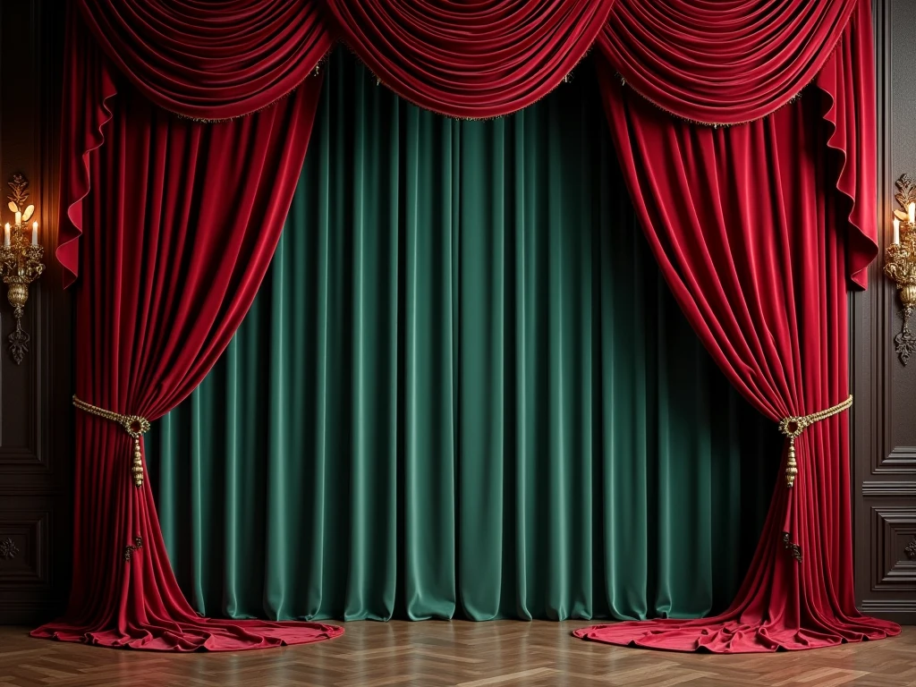Luxury velvet curtains